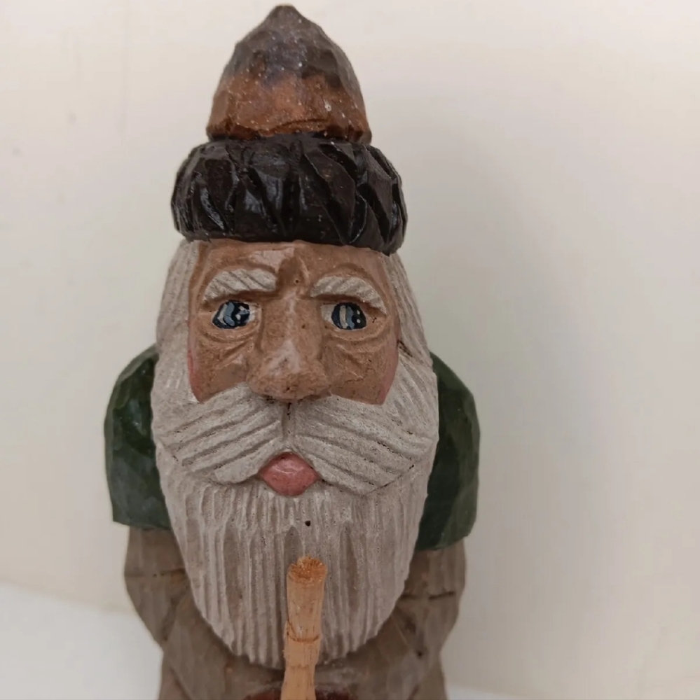 Rare Carved Santa Great American Royal Woodland Santa 1999 Sampson Taylor Signed